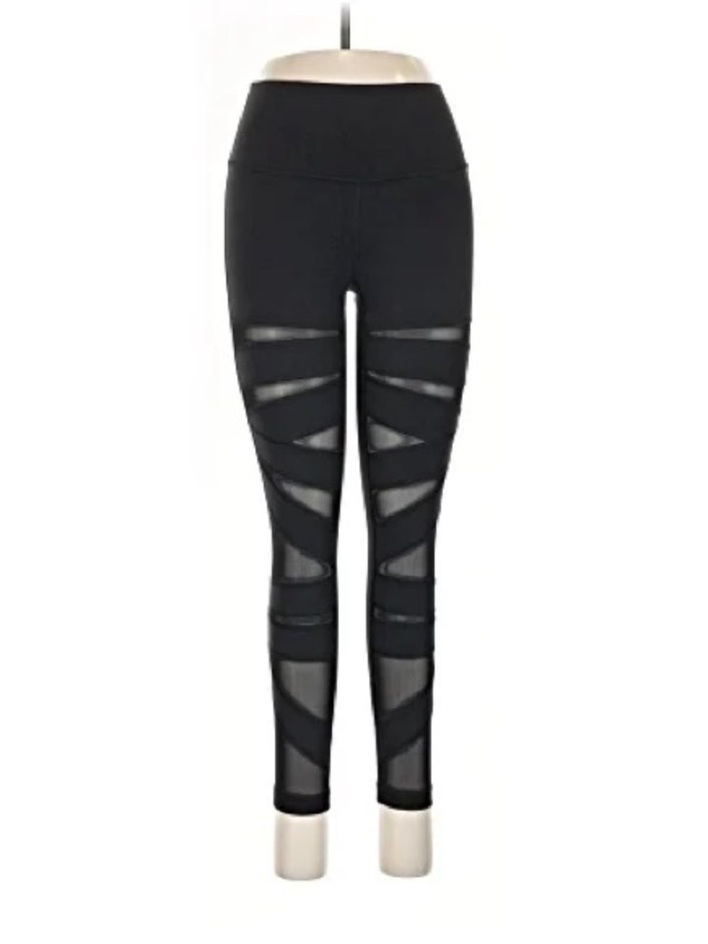 lululemon athletica Black Cutout Mesh Leggings